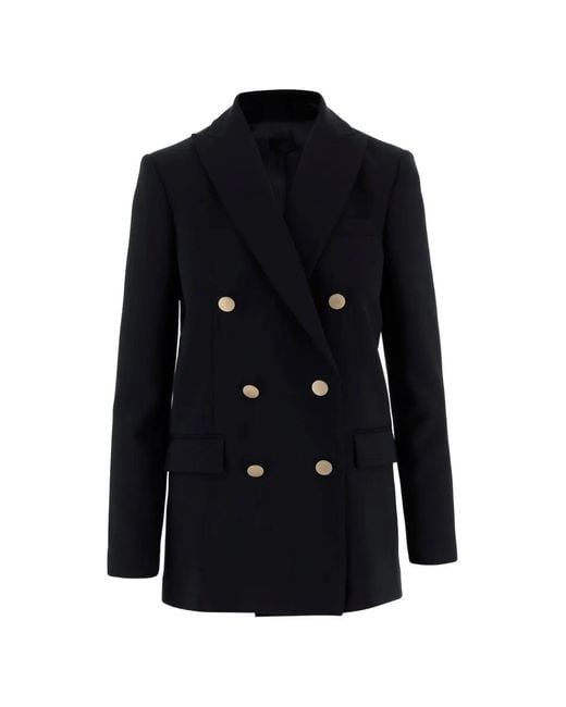 F.it Black Double-Breasted Blazer