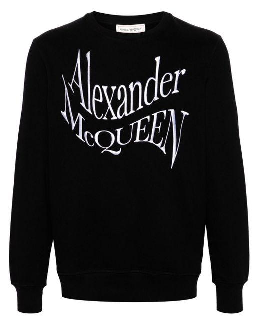 Warped Logo Selda di Alexander McQueen in Black da Uomo