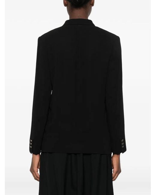Comme des Garçons Black Single-Breasted Notched-Lapels Jacket