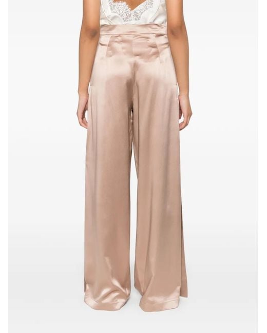Sportmax Natural Pleated Trousers