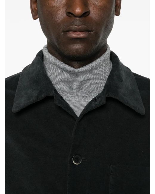 Barena Black Visal Overshirt for men