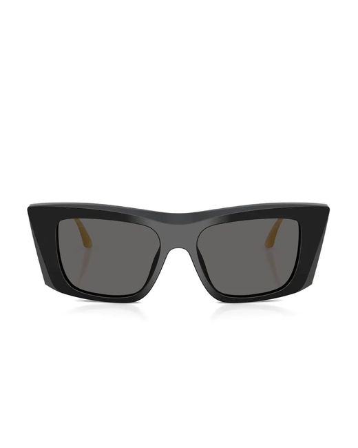 Dolce & Gabbana Gray Logo-Detail Square-Frame Sunglasses