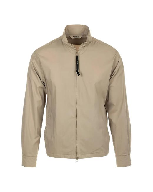 Aspesi Natural Kong High-Neck Zip-Up Jacket for men