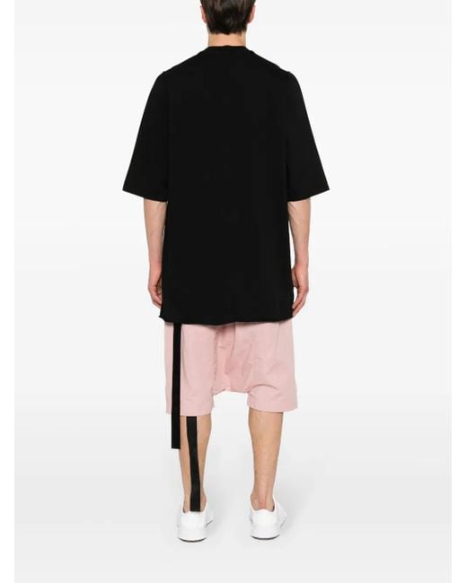 Rick Owens Black Jumbo Ss T Cotton T-Shirt for men
