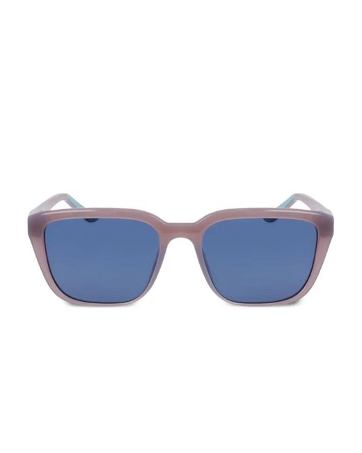 Nike Blue Square-Frame Sunglasses