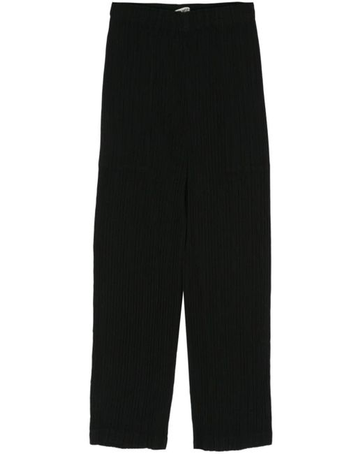 Pantalones capri con pinzas Pleats Please Issey Miyake de color Black