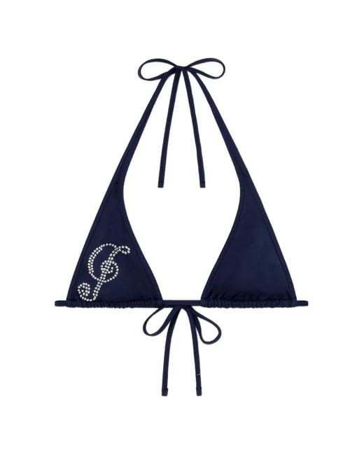 GIMAGUAS Blue Sol Rhinestone Bikini Top