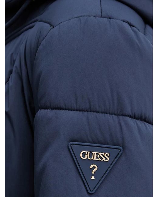 Guess Blue Quilted Coat