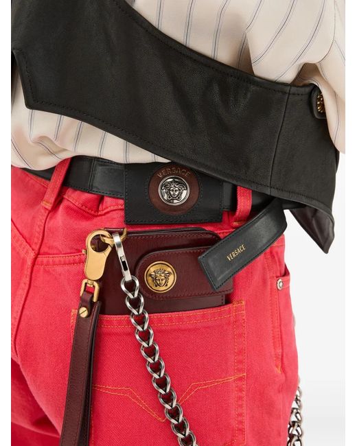 Vaqueros Rectos Versace de color Red