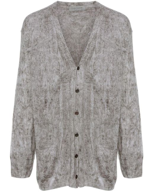 Yohji Yamamoto Geribbeld Vest in het Gray voor heren