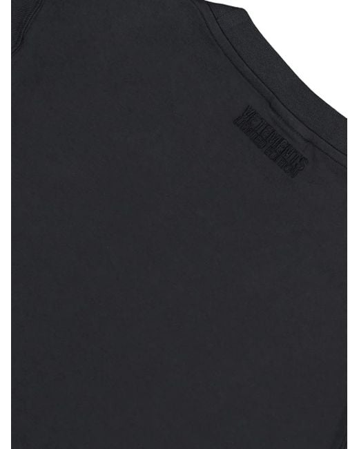 Vetements Black Polizei Fitted T Shirt for men