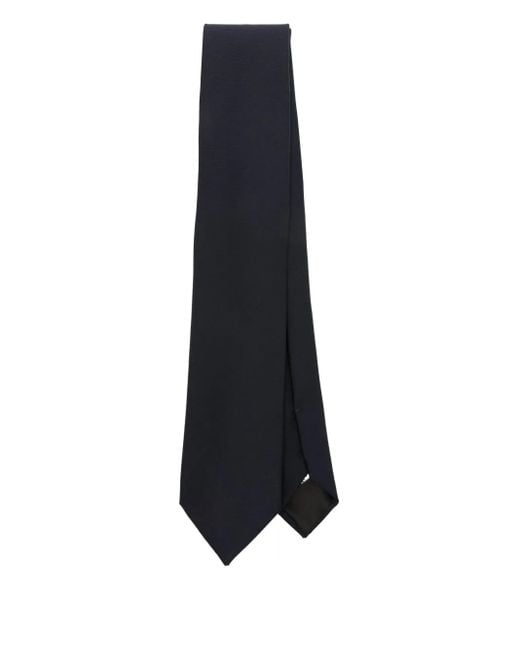 Corbata de lana con extremo en punta Lardini de hombre de color Blue