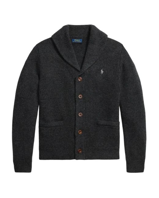 Polo Ralph Lauren Black Shawl-Collar Cardigan for men