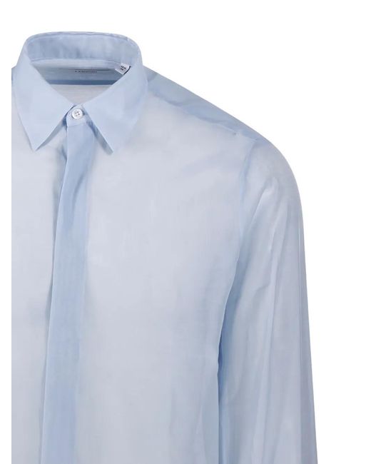 Lardini Overhemd Met Lange Mouwen in het Blue voor heren