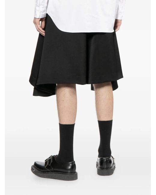 Comme des Garçons Black Double-Layer Shorts for men