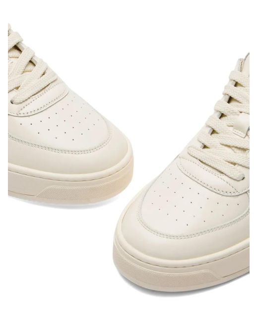 Stuart Weitzman White Sw Courtside Logo-Detail Sneakers