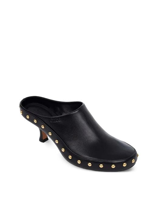 Chloé Black Junie Heeled Mules