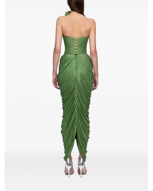 Ana Radu Gedrapeerde Mini-Jurk in het Green