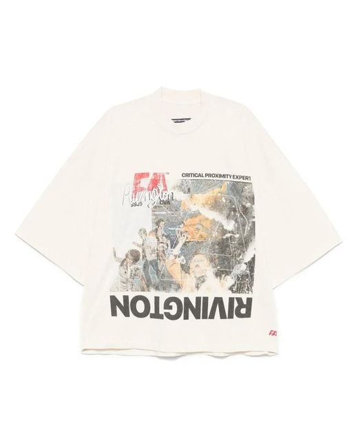 RRR123 White Critical Proximity T-Shirt for men