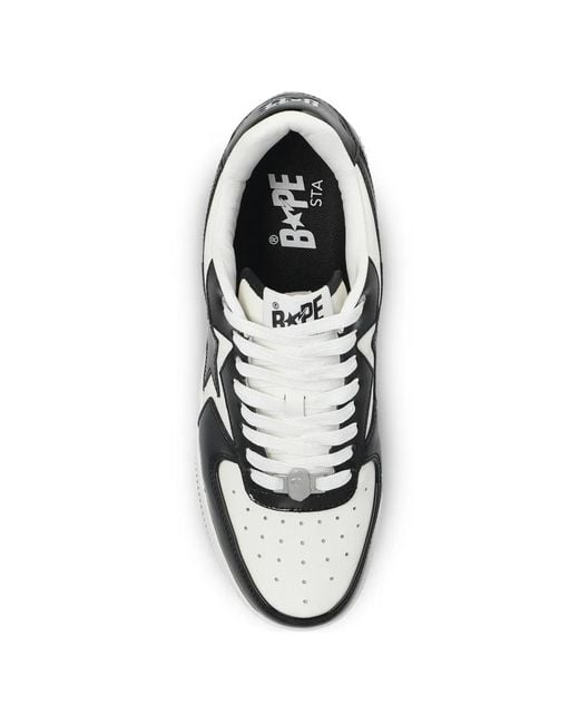 Zapatillas con motivo de estrella A Bathing Ape de color White