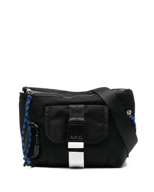 A.P.C. Black Treck Shoulder Bag for men