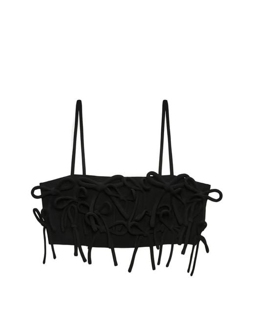 Top Crop di MSGM in Black