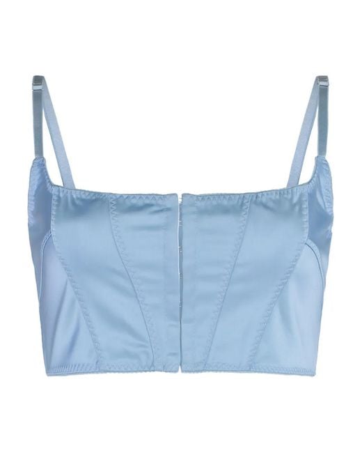 Anna October Blue Cropped Top