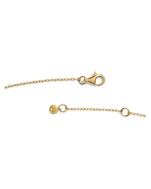 Monica Vinader White Antica Bead-Embellished Chain Necklace
