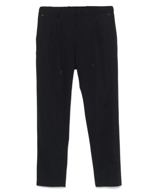 Manuel Ritz Blue Pleat-Detailed Trousers for men