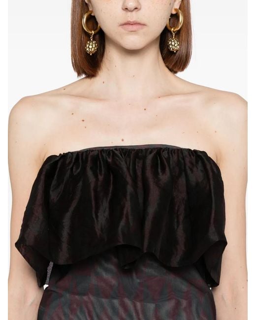 Cynthia Rowley Black Eugenia Top