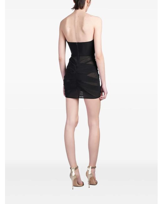 Alex Perry Strapless Mini-Jurk in het Black