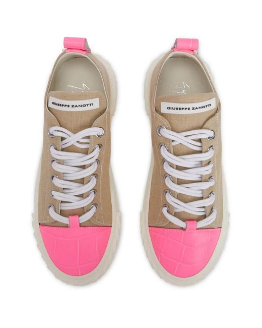 Giuseppe Zanotti Pink Blabber Sneakers