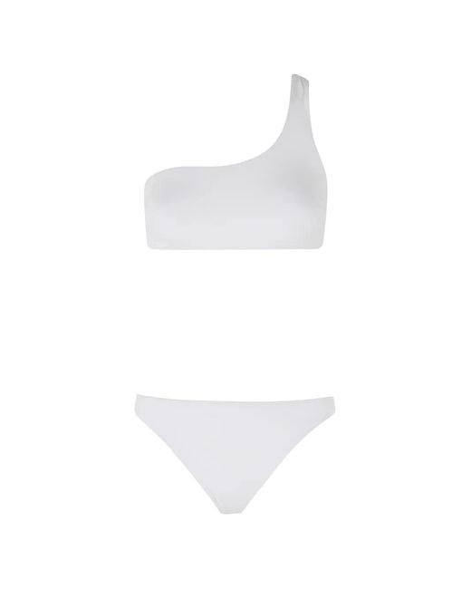 FEDERICA TOSI White One-Shoulder Bikini