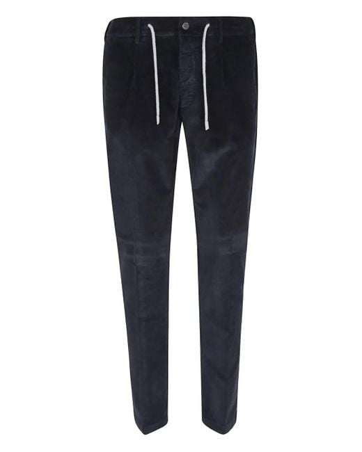 Pantalones con cordones Eleventy de hombre de color Blue