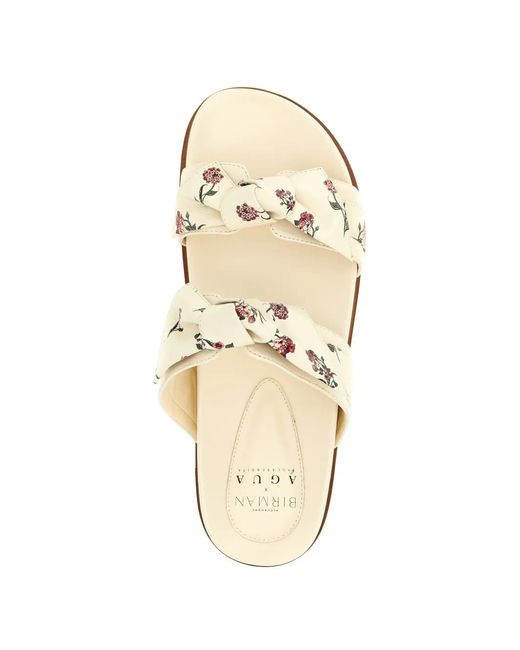 Alexandre Birman White X Agua By Agua Bendita Maxi Clarita Slide Sandals