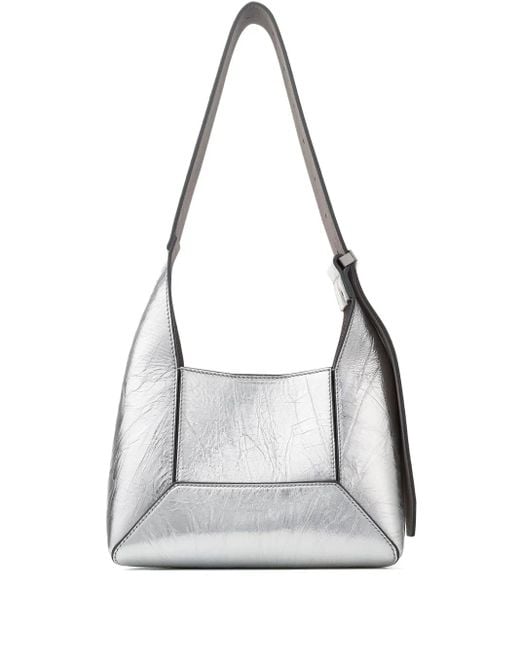 Jimmy Choo White Small Diamond Shoulder Bag