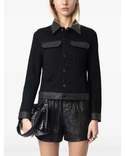 Zadig & Voltaire Kioky デニムジャケット Black