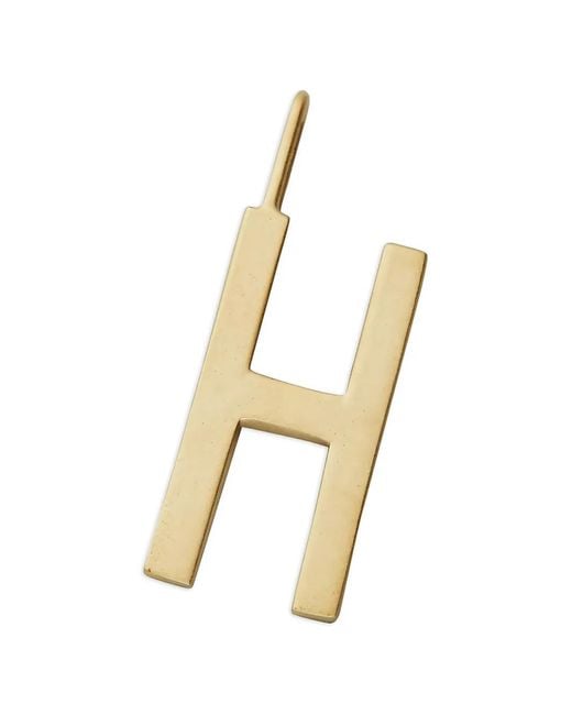 Design Letters Metallic Initial Pendant Necklace