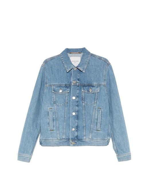 Jacob Cohen Blue Button Denim Jacket for men