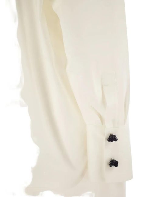 Max Mara White Studio Roll Shirt