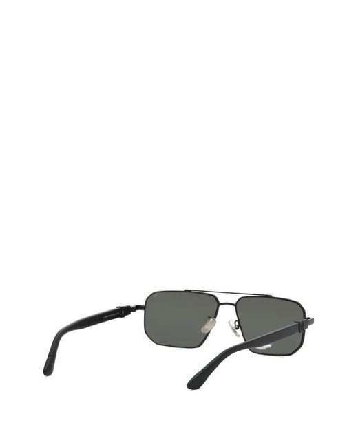 Philipp Plein Gray Double-Bridge Pilot-Frame Sunglasses for men