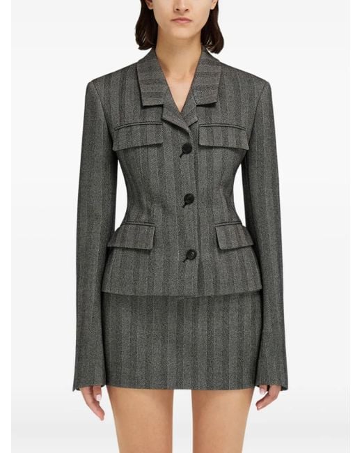 Ferragamo Black Flap-Pockets Blazer