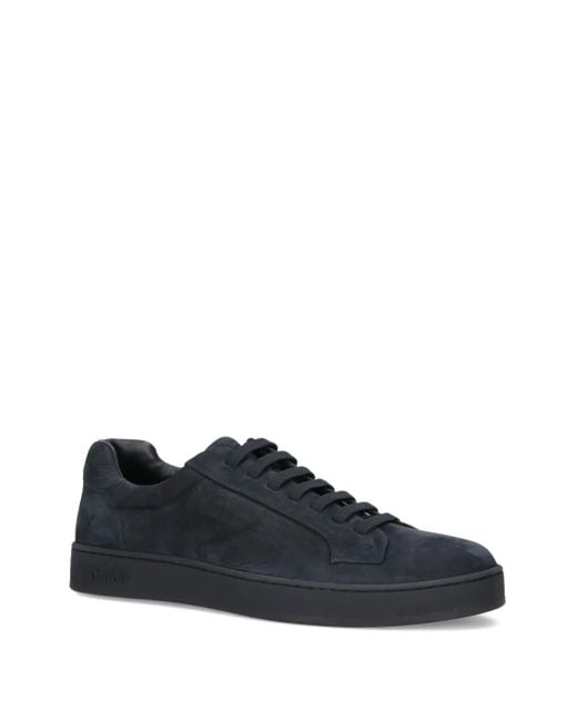 Church's Blue Suede Lace-Up Sneakers for men