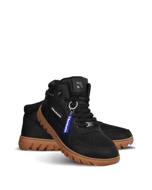Barebarics Black Lace-Up Sneakers
