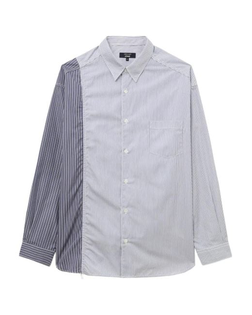 Comme des Garçons Gestreept Overhemd in het Purple voor heren