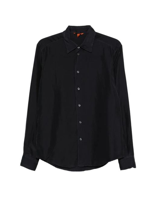 Barena Black Chemise À Manches Longues for men