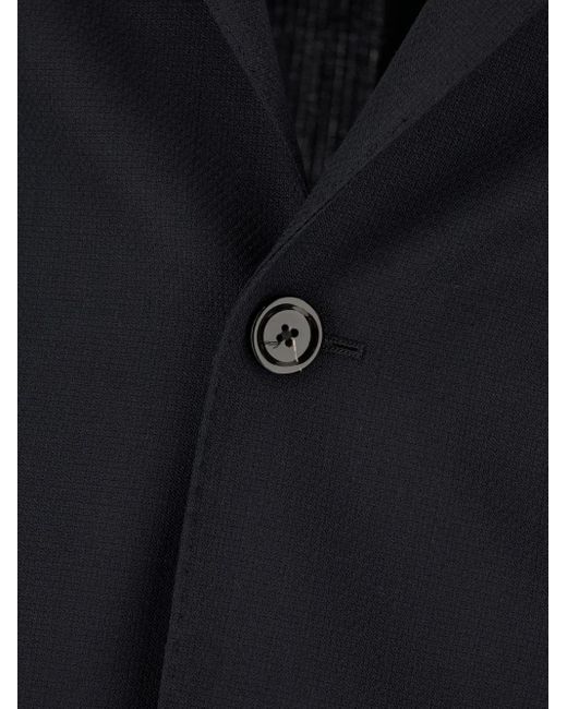 Lardini Black Single-Breasted Blazer for men
