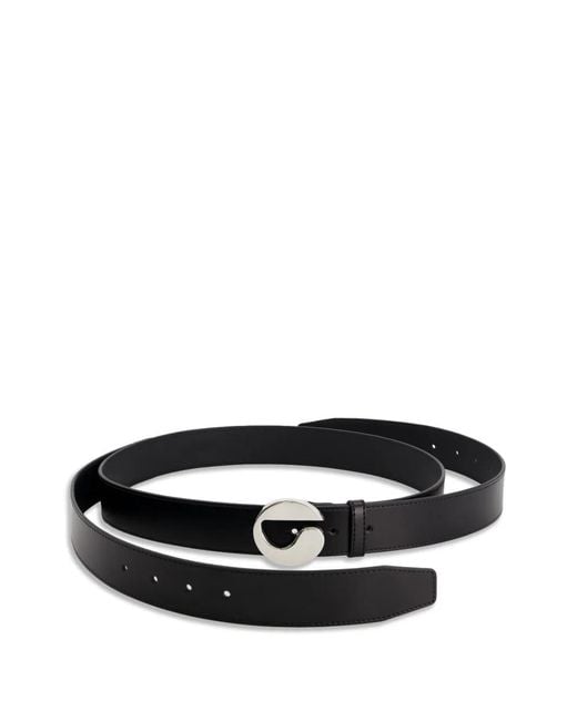 Coperni Black Ceinture En Cuir Infinity À Boucle Logo