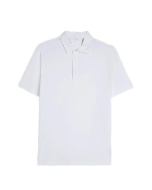 Aspesi White Buttoned Polo Shirt for men