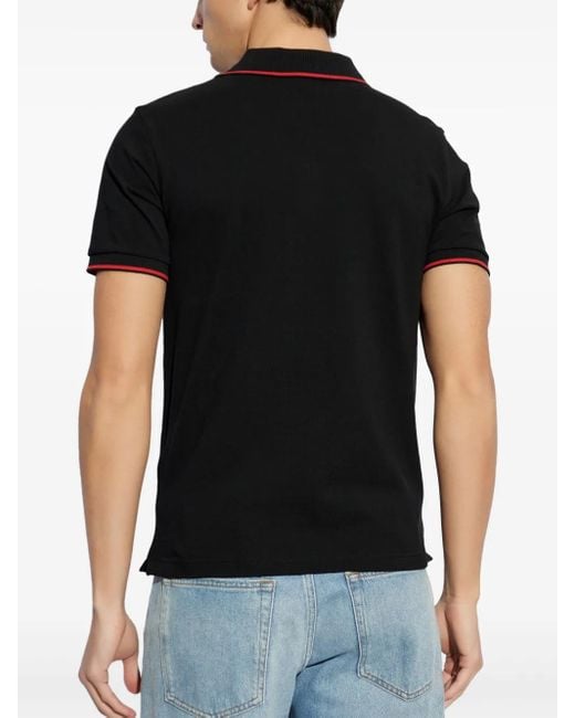 DIESEL Black T-Ferry-Microdiv Polo Shirt for men